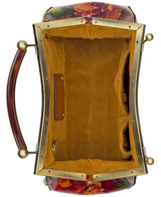 Kelmscott Small Leather Frame Crossbody Bag