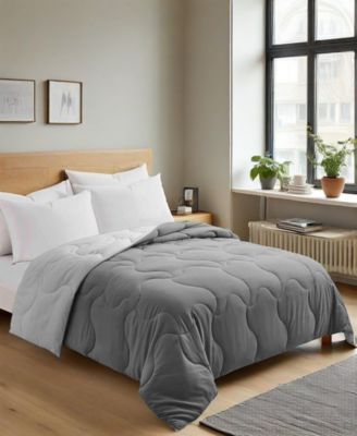 Lightweight Reversible Quilted Down Alternative Comforter, Twin
