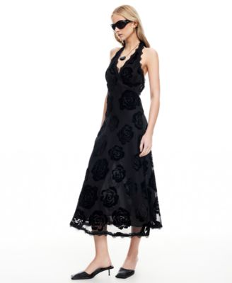 Women's Stars Align Halter Neck Midi Dress