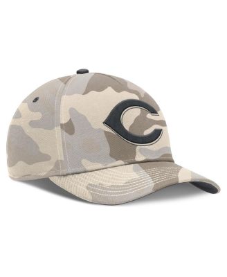 Men's Natural Cincinnati Reds Camo Pack Rise Adjustable Hat