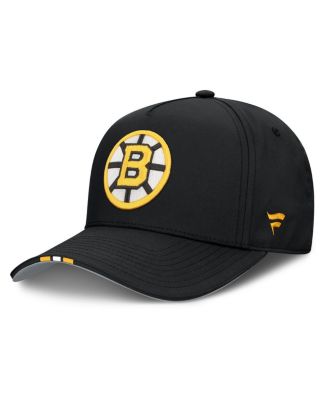 Men's Black Boston Bruins 2025 NHL Draft Authentic Pro On-Stage Podium A-Frame Adjustable Hat