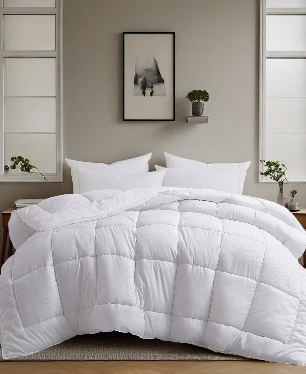 Unikome All Season Ultra Soft Classic Embossed Down Alternative Comforter