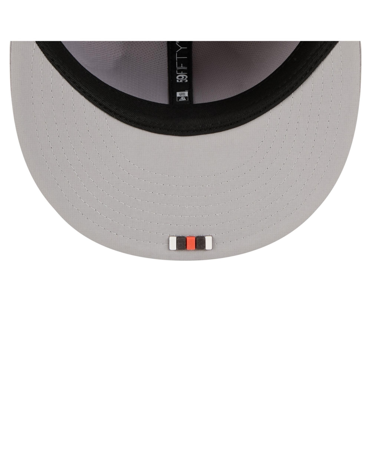 New Era Men's Gray Cleveland Browns 2025 Sideline 59fifty Fitted Hat In Gray