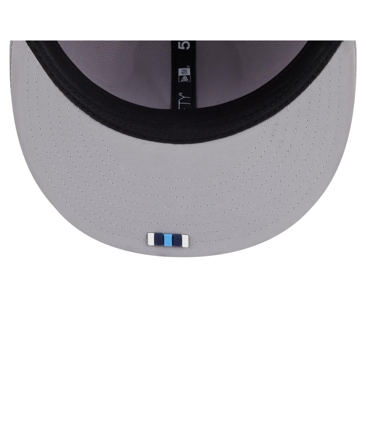 New Era Men's Gray Tennessee Titans 2025 Sideline 59fifty Fitted Hat In Gray