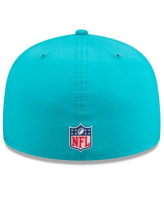 Men's Aqua Miami Dolphins 2025 Sideline 59FIFTY Fitted Hat