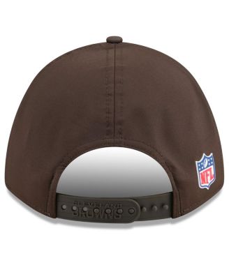 Big Boys and Girls Brown Cleveland Browns 2025 Sideline 9FORTY Adjustable Hat