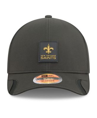 Big Boys and Girls Black New Orleans Saints 2025 Sideline 9FORTY Adjustable Hat