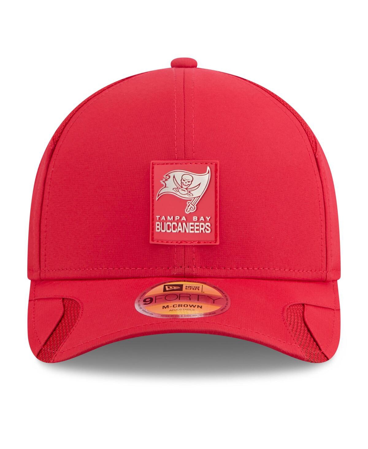 New Era Big Boys And Girls Red Tampa Bay Buccaneers 2025 Sideline M-crown 9forty Adjustable Hat In Burgundy