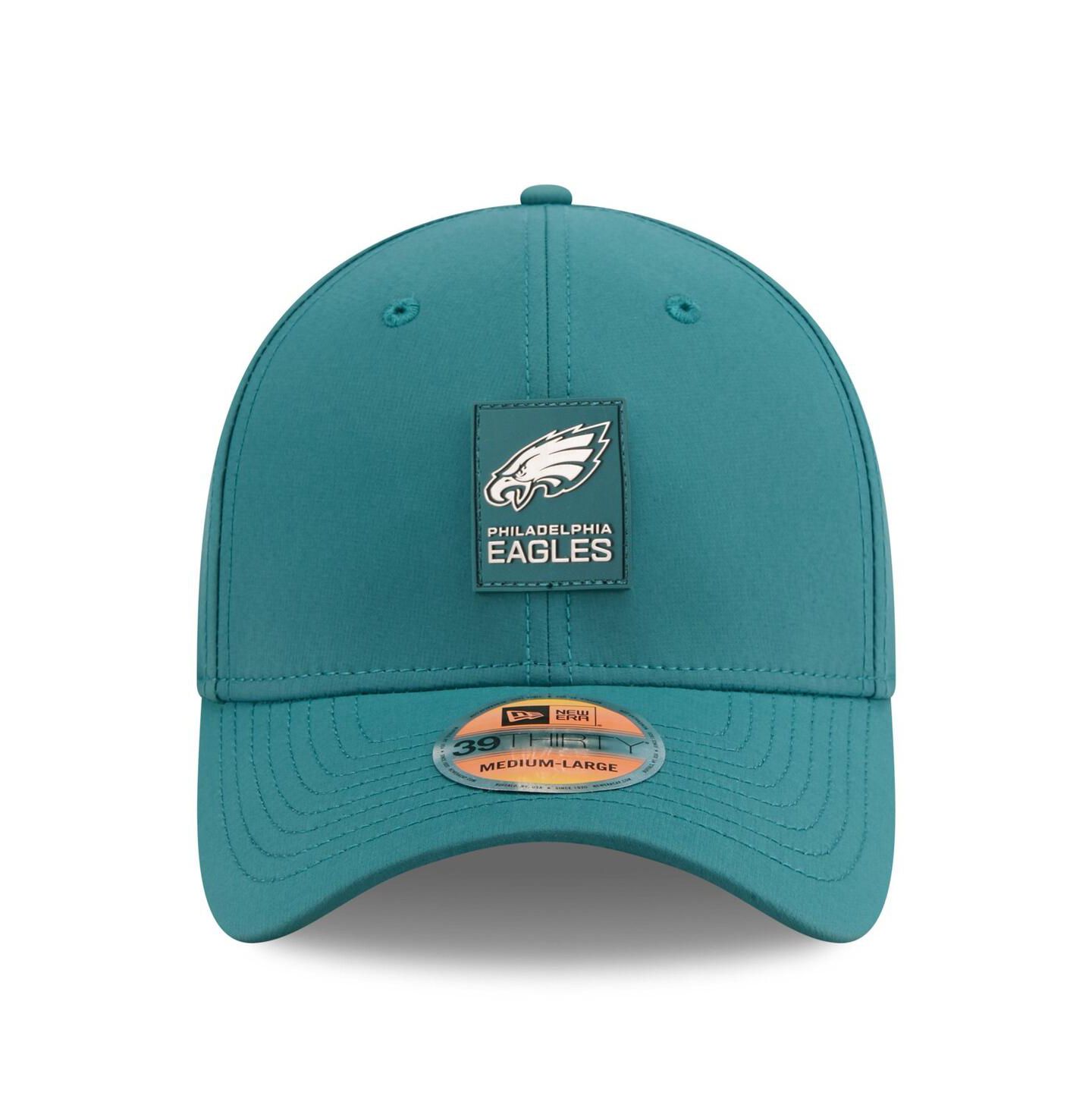 Мужская кепка New Era Midnight Green Philadelphia Eagles 2025 Sideline 39THIRTY Flex Hat — фото 5
