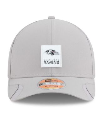 Men's Gray Baltimore Ravens 2025 Sideline M-Crown 9FORTY Adjustable Hat