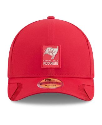 Men's Red Tampa Bay Buccaneers 2025 Sideline M-Crown 9FORTY Adjustable Hat