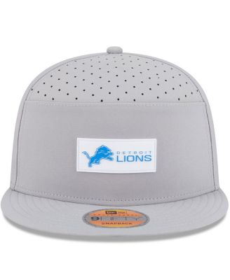 Men's Gray Detroit Lions 2025 Sideline Split Panel 9FIFTY Snapback Hat