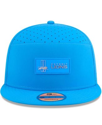 Men's Blue Detroit Lions 2025 Sideline Throwback Split Panel 9FIFTY Snapback Hat