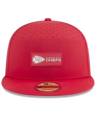 Men's Red Kansas City Chiefs 2025 Sideline Split Panel 9FIFTY Snapback Hat