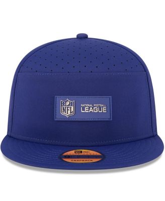 Men's Blue NFL 2025 Sideline Split Panel 9FIFTY Snapback Hat