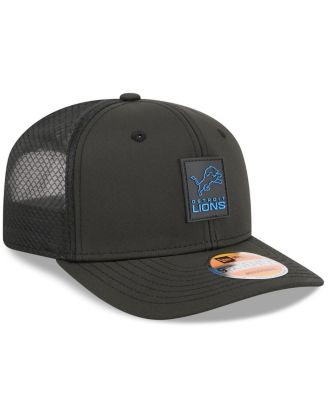 Men's Black Detroit Lions 2025 Sideline 9SEVENTY Trucker Adjustable Hat