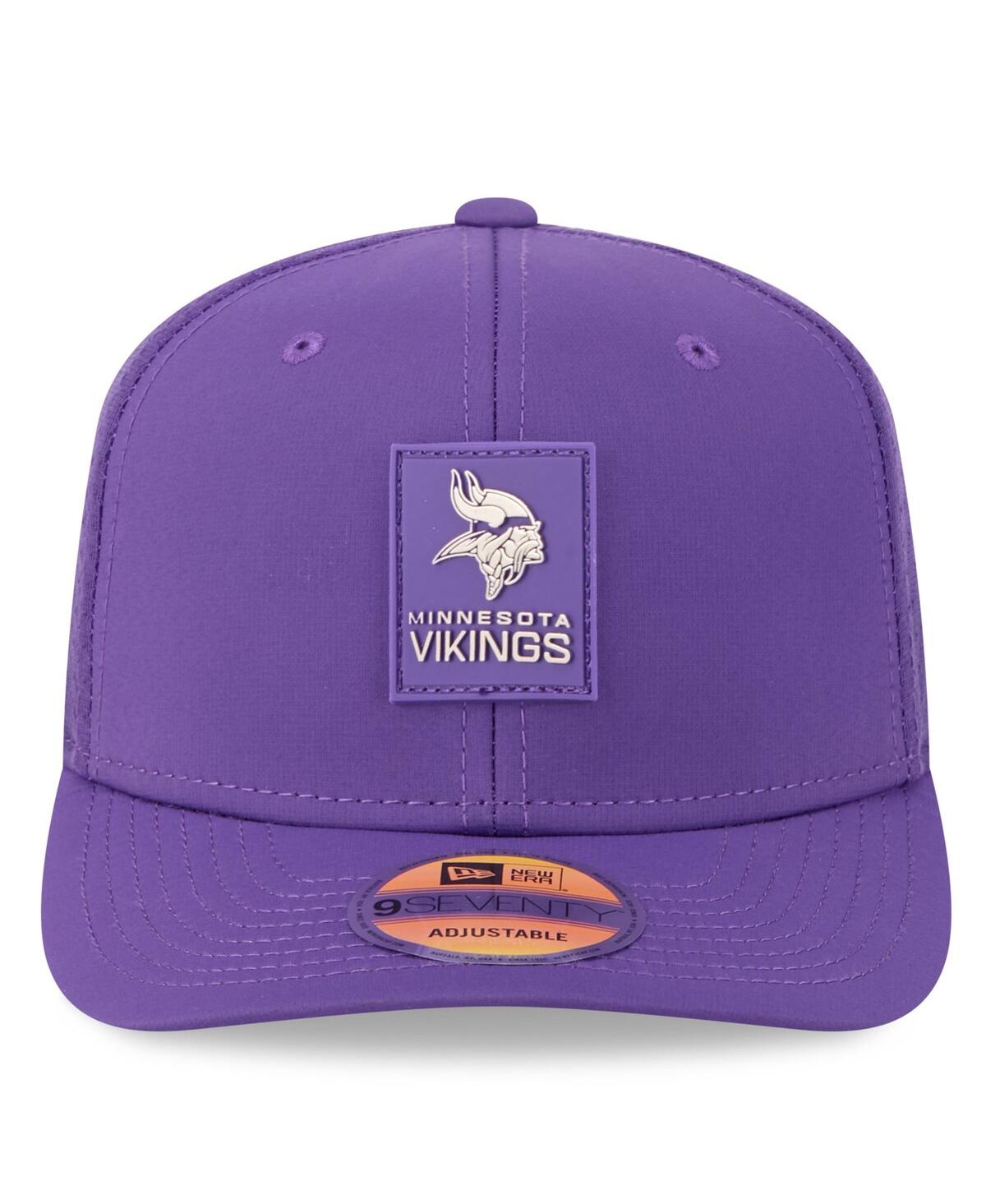 New Era Men's Purple Minnesota Vikings 2025 Sideline 9seventy Trucker Adjustable Hat In Purple