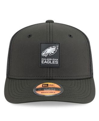 Men's Black Philadelphia Eagles 2025 Sideline 9SEVENTY Trucker Adjustable Hat