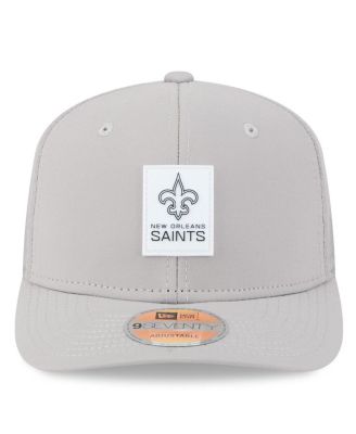 Men's Gray New Orleans Saints 2025 Sideline 9SEVENTY Adjustable Trucker Hat