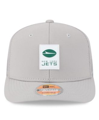 Men's Gray New York Jets 2025 Sideline 9SEVENTY Adjustable Trucker Hat