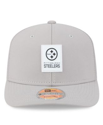 Men's Gray Pittsburgh Steelers 2025 Sideline 9SEVENTY Adjustable Trucker Hat