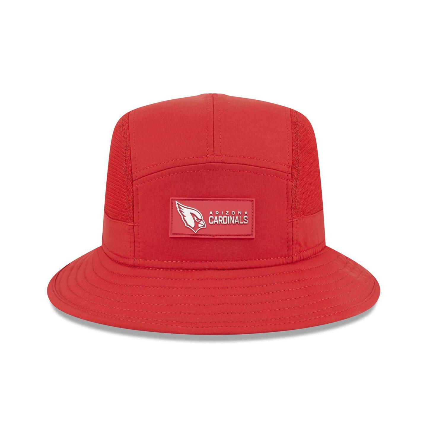 Мужская панама New Era Cardinal Arizona Cardinals 2025 Sideline Bucket Hat — фото 5