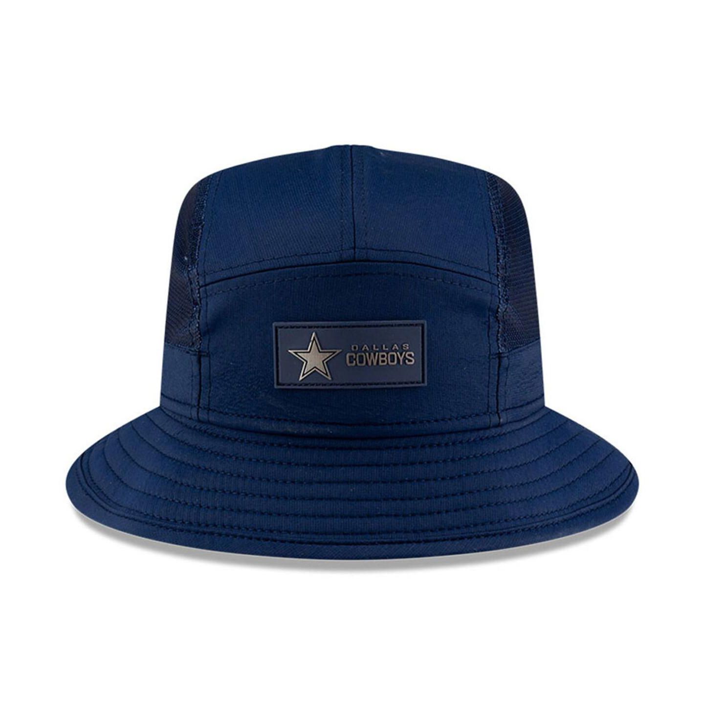 Мужская панама New Era Navy Dallas Cowboys 2025 Sideline Bucket Hat — фото 5