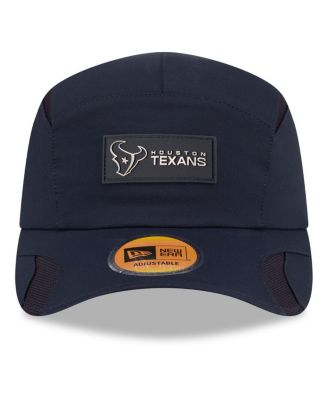 Men's Navy Houston Texans 2025 Sideline Runner Adjustable Hat