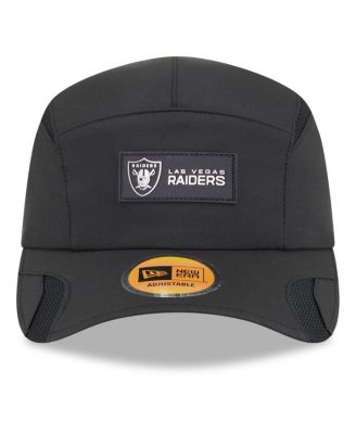 Men's Black Las Vegas Raiders 2025 Sideline Runner Adjustable Hat