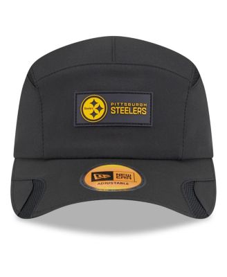 Men's Black Pittsburgh Steelers 2025 Sideline Runner Adjustable Hat