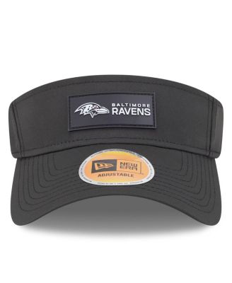 Men's Black Baltimore Ravens 2025 Sideline Visor Hat