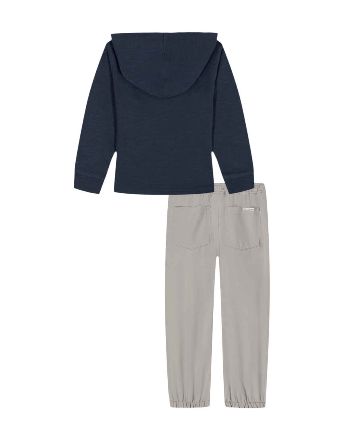 Calvin Klein Toddler Boys 2-piece Slub Pique Hoodie And Tech Twill Pants Set In Multi