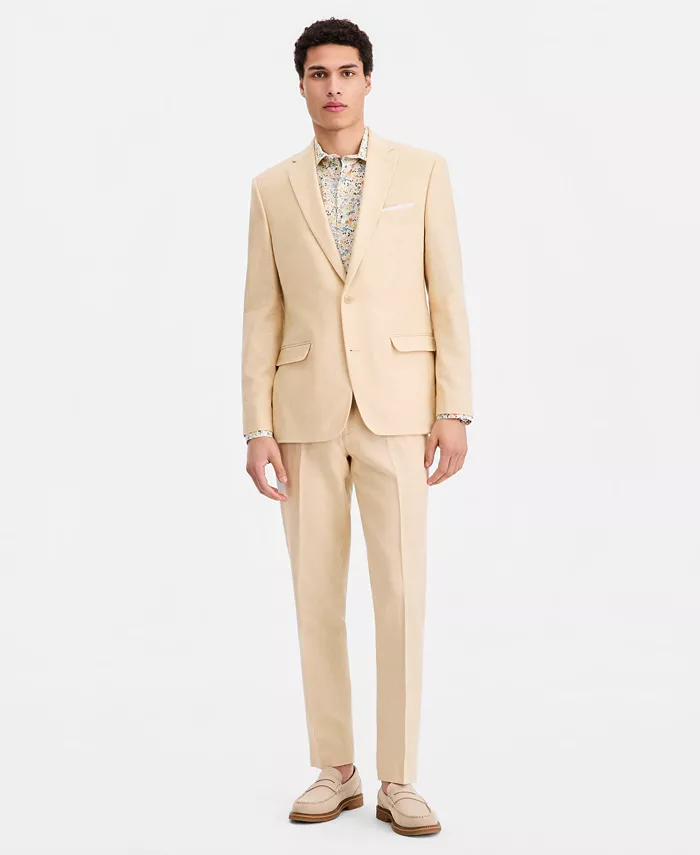 Men's Slim-Fit Linen-Blend Suit Separates - thumbnail 7