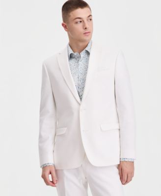 Men's Slim-Fit Linen-Blend Suit Separates Jacket