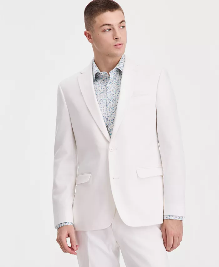 Men's Slim-Fit Linen-Blend Suit Separates Jacket - thumbnail 5