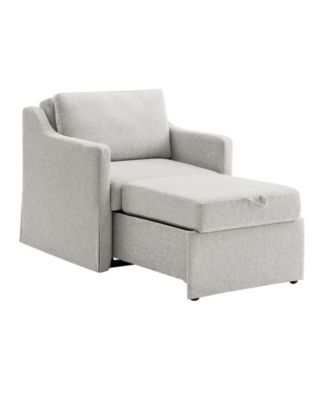 35" Polyester Harley Convertible Single Sleeper Chair