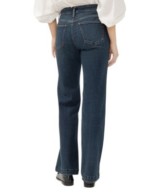 Women's Avery High Rise Curvy Fit Trouser Leg Jeans