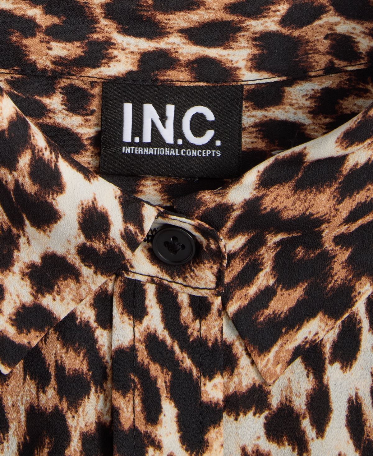 Inc International Concepts Women's Leopard-print Shirt, Macy's Exclusive In Animal Print