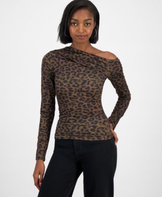 GUESS - Women's Anita Printed Asymmetric Top