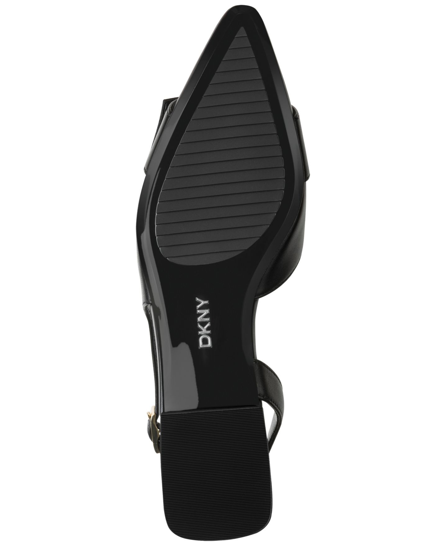 Женские балетки DKNY Clemma с открытой пяткой, цвет: Чёрный — фото 5