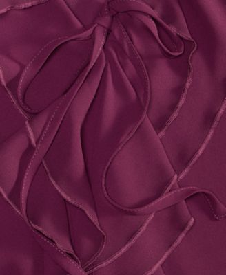 Women's Ruffle-Collar V-Neck Blouse, Macy's Exclusive