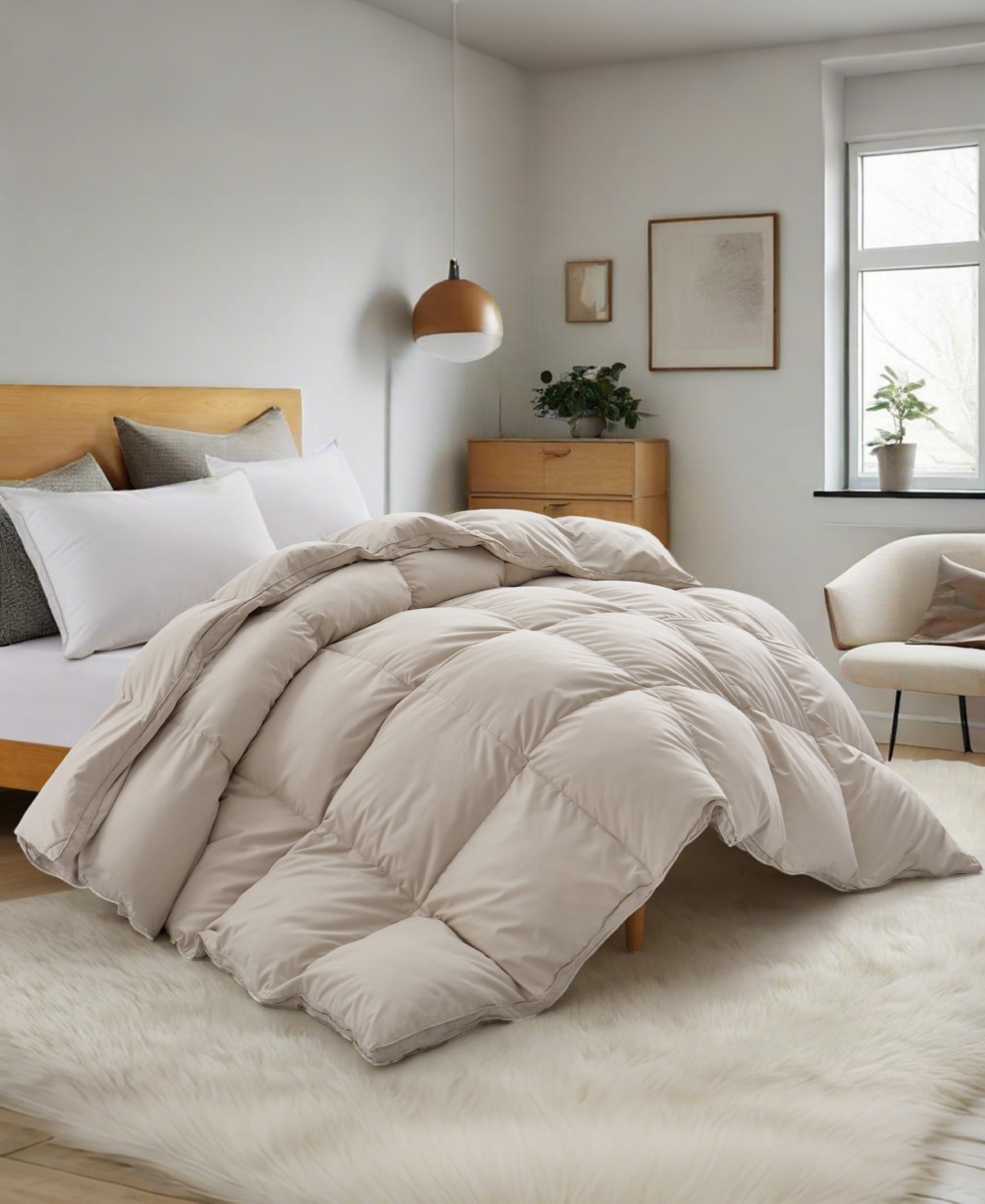 Unikome Buttery Soft Goose Down Feather Comforter