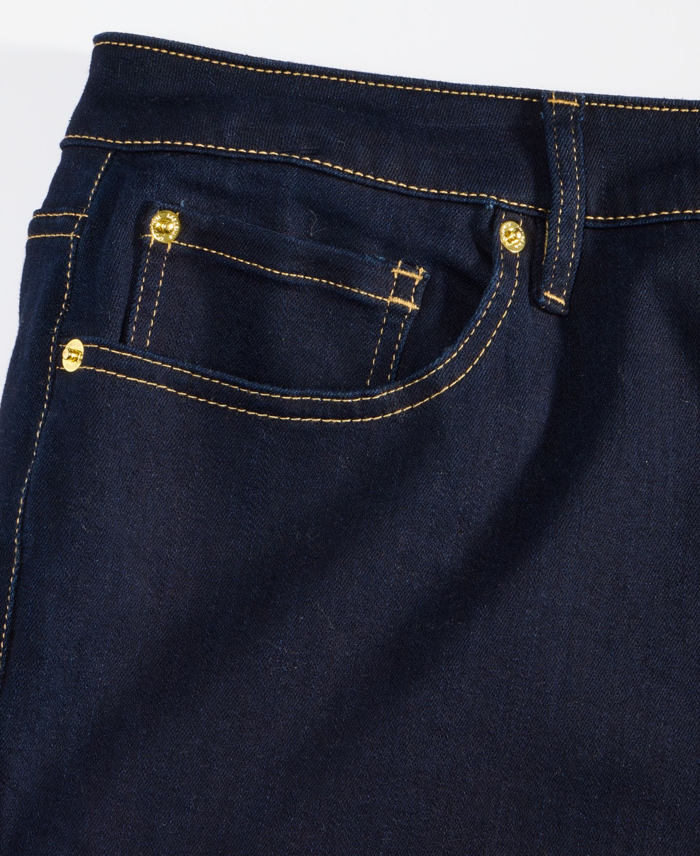 Женские джинсы I.N.C. International Concepts Plus Size Skinny-Leg Denim Jeans, цвет: Тёмный индиго — фото 5
