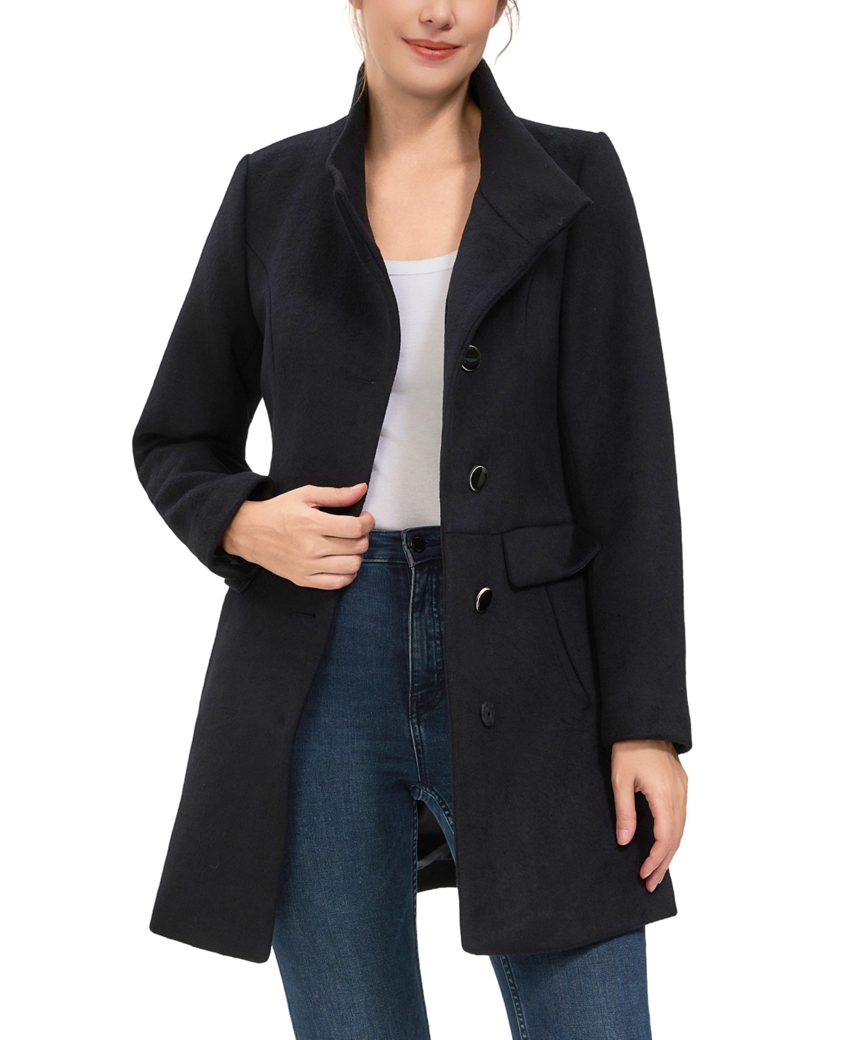 kimi + kai Women's Olivia Wool Blend Walking Coat