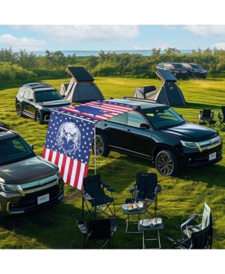 6.5x7.8 Ft Carside Awning Replacement Fabric with Side Wall Roof Rack Overland