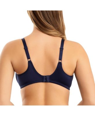 Women's Pearl Non-Padded Seamless Minimizer Bra, Navy, 42H