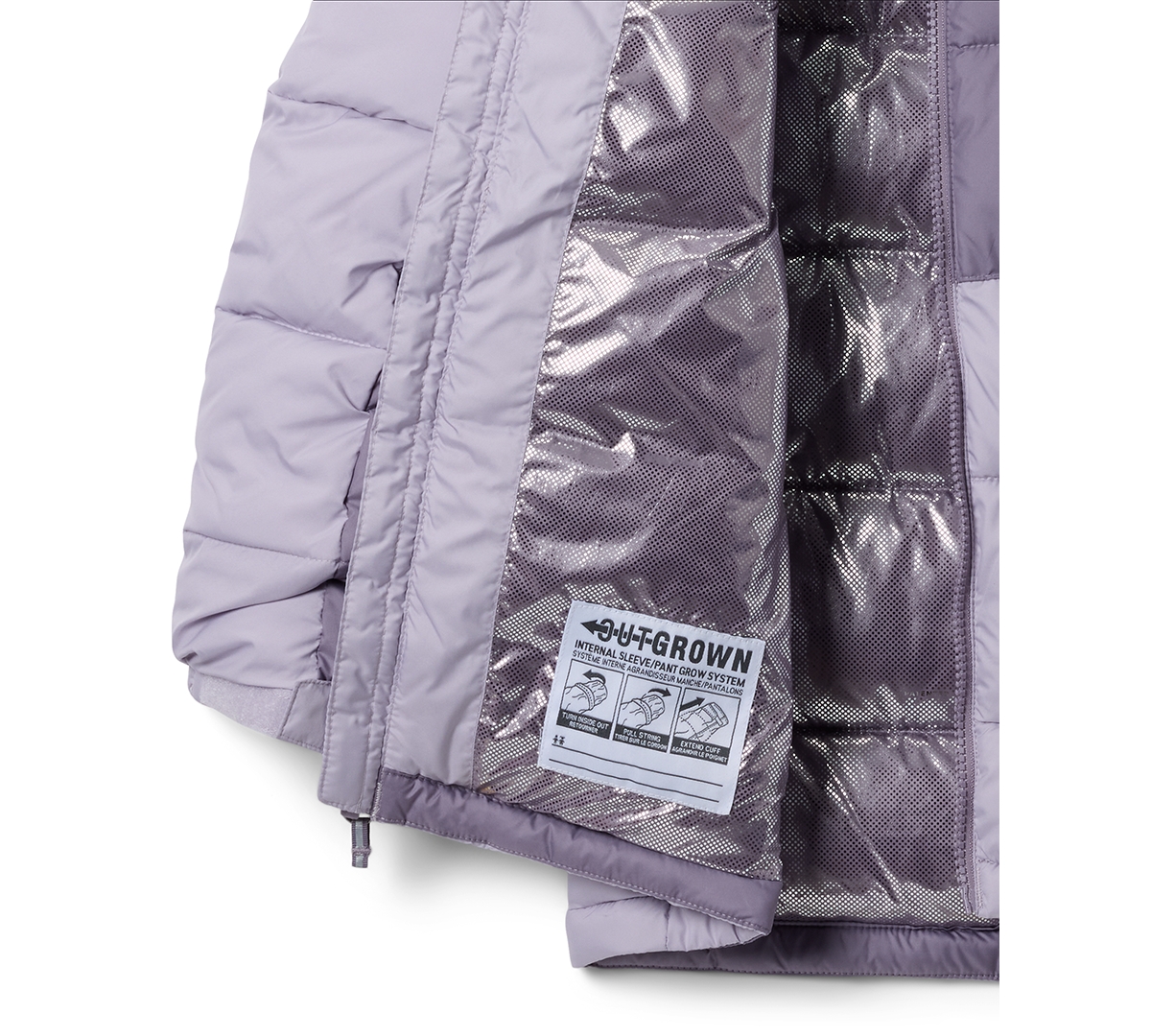 Columbia Big Girls Pike Lake Quilted Full-zip Hooded Puffer Jacket In Purple