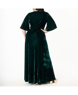 Plus Size Cut Out Knit Maxi Dress