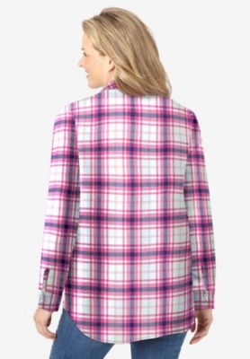 Plus Size Classic Flannel Shirt
