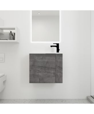 22 Inch Floating Vanity with Sink and Soft-Close Door for Compact Bathrooms